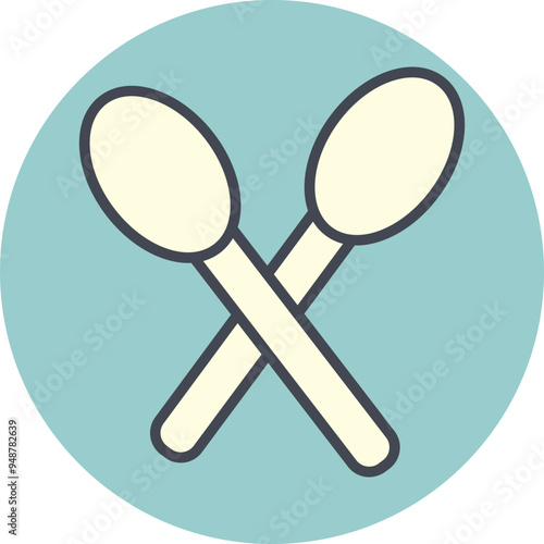 Spoons Vector Icon