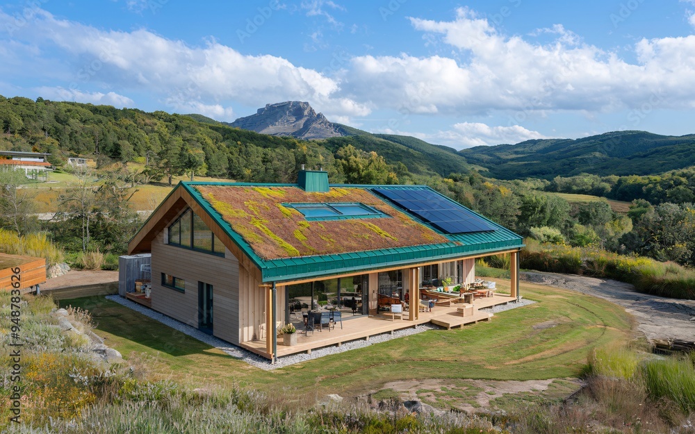 Sustainable Mountain Retreat: Modern Eco-Friendly Home Embraces Nature's Beauty Sustainable Mountain Retreat: Modern Eco-Friendly Home Embraces Nature's Beauty
