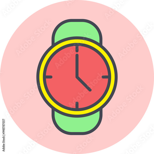 Watch Vector Icon