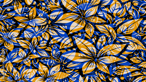 Botanical background. Abstract plant shapes. Minimalist illustration for printing on wall decorations.