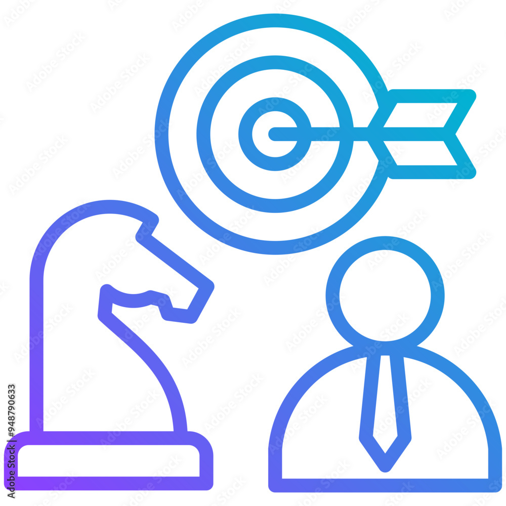 Business Strategy Icon Business Strategy Icon