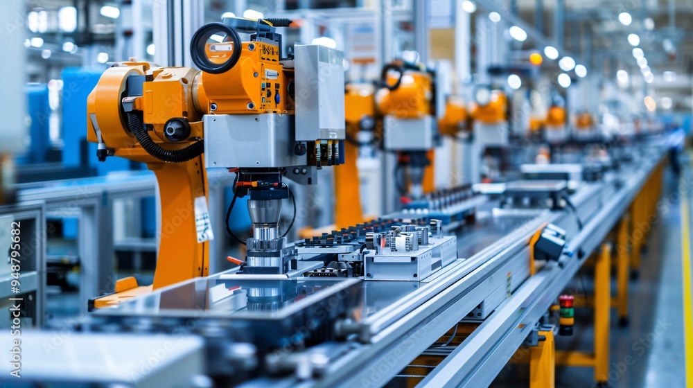 Robotic Arms on Assembly Line Robotic Arms on Assembly Line