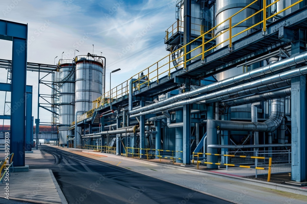 Industrial facility with modern architecture and design Industrial facility with modern architecture and design