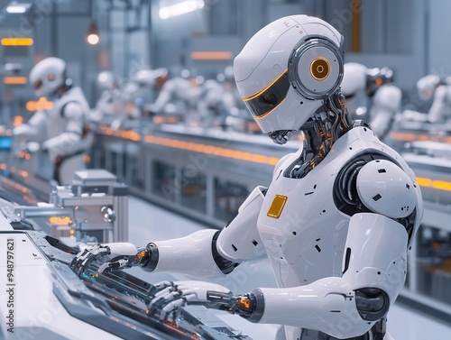 Humanoid Robot Operating in an Automated Factory