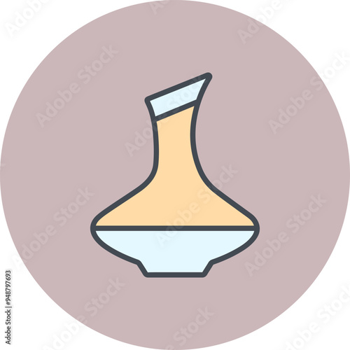 Wine Decanter Vector Icon