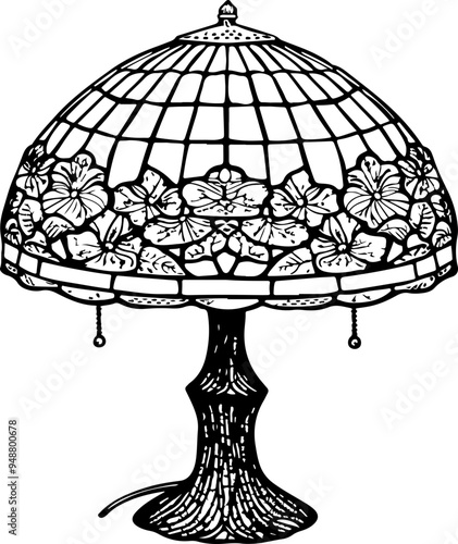 Elegant Stained Glass Table Lamp Design
