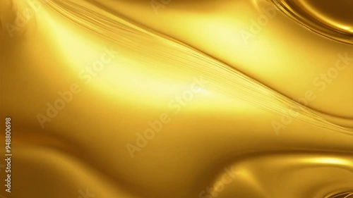 Seamless Looping Liquid Gold Metal Surface