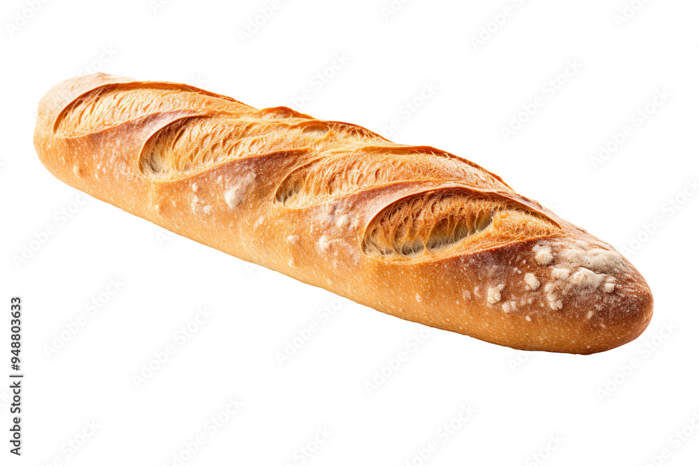 Baguette bread isolated on transparent background Baguette bread isolated on transparent background