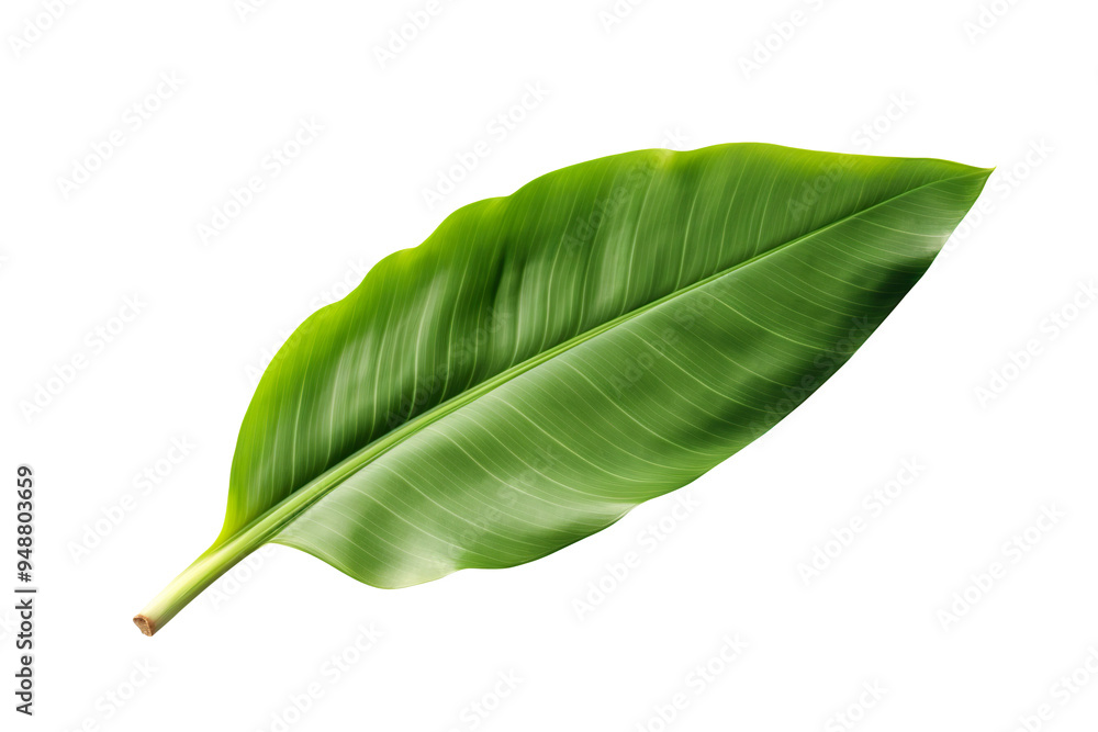 Obraz premium Banana leaf isolated on transparent background