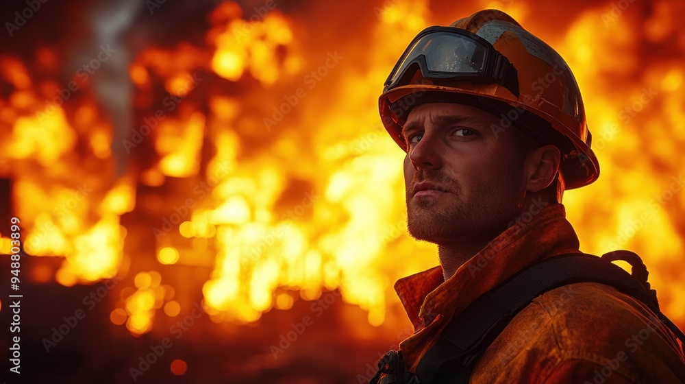 Firefighter Facing Danger Firefighter Facing Danger