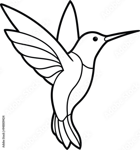 Delightful bird drawing for fun kids art
 photo