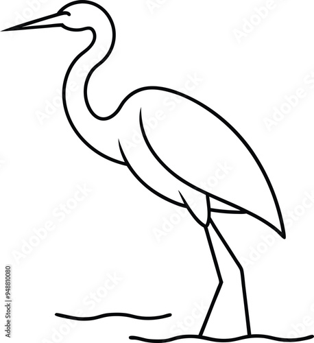 Cute bird vector for kids coloring enjoyment
 photo