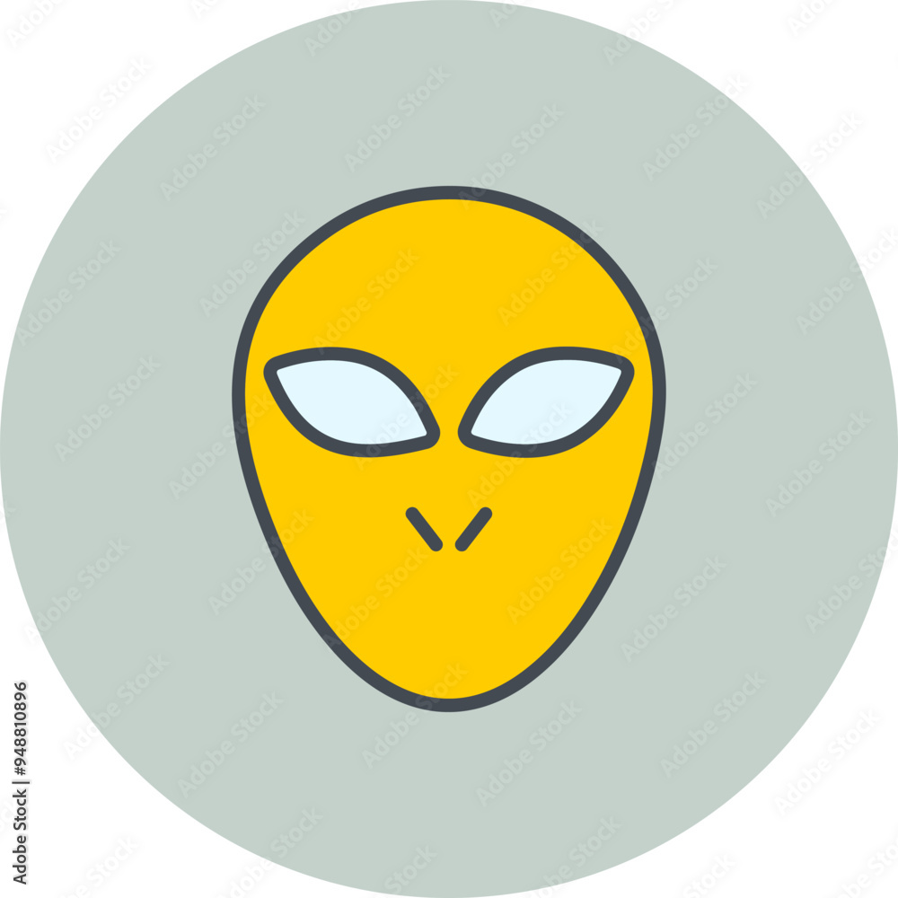 Alien Vector Icon Alien Vector Icon
