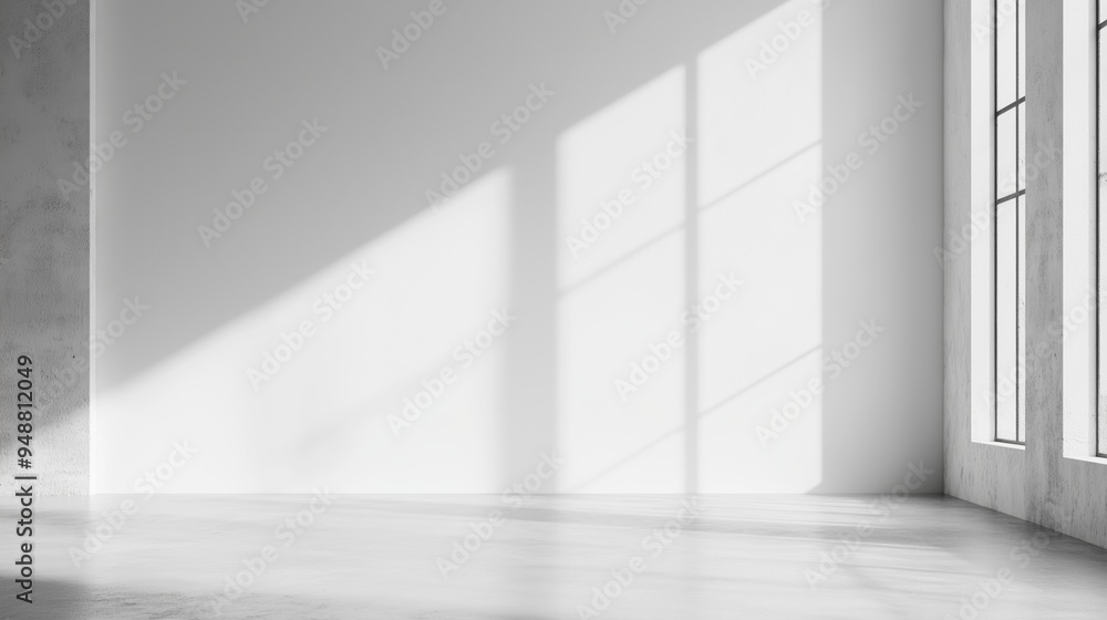 The space is empty and immaculate. a window and a white wall in an empty room. The space is empty and immaculate. a window and a white wall in an empty room.