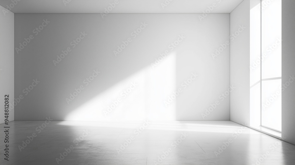 The space is empty and immaculate. a window and a white wall in an empty room. The space is empty and immaculate. a window and a white wall in an empty room.