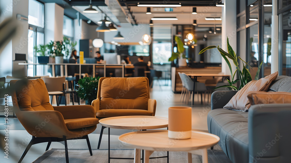Coworking, a workspace for people working outside the office, a place for meetings. AI Generated Coworking, a workspace for people working outside the office, a place for meetings. AI Generated