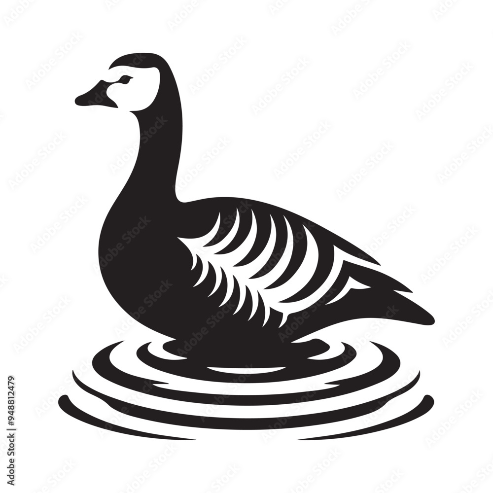 Barnacle Goose Silhouette Vector Illustrations - Perfect for Graphic Design Barnacle Goose Silhouette Vector Illustrations - Perfect for Graphic Design