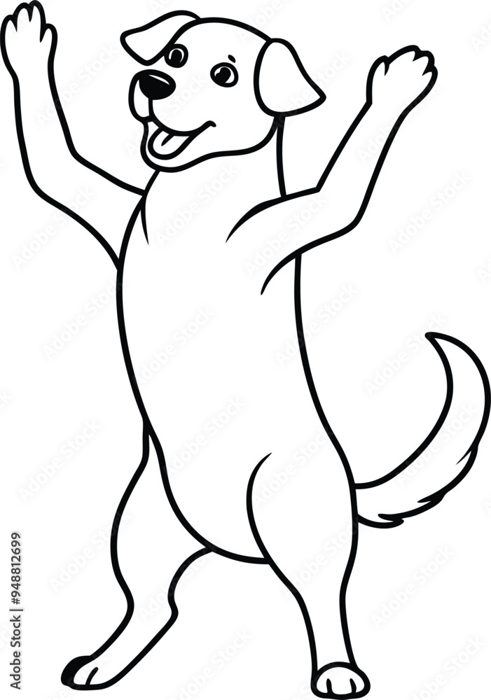 Joyful puppy vector with a friendly look and wagging tail
Joyful puppy vector with a friendly look and wagging tail