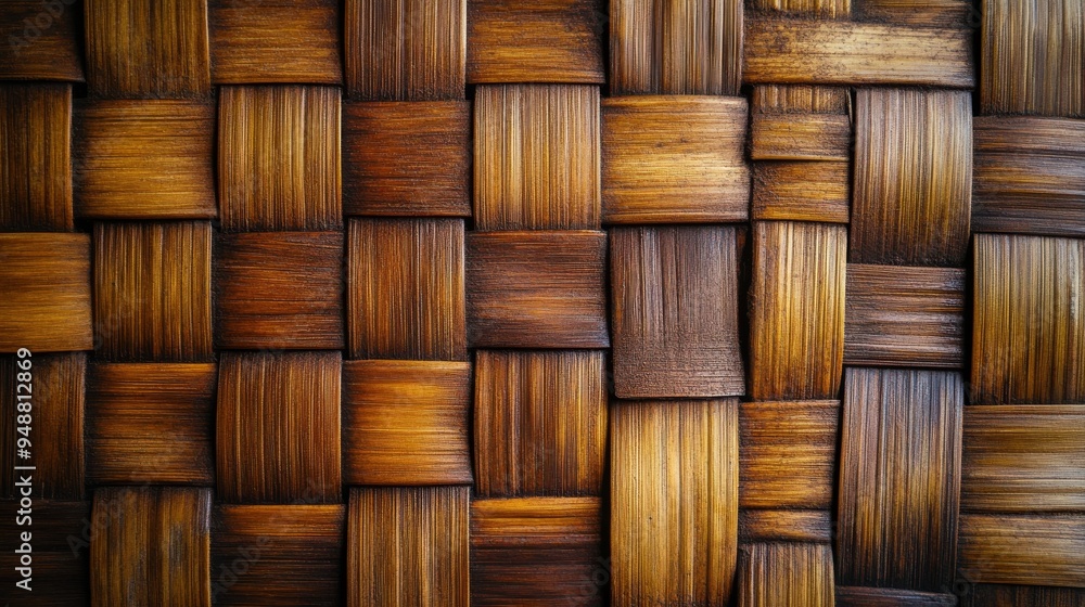 A textured background showcasing the intricate weave of handcrafted bamboo. The natural fibers form a detailed pattern, highlighting the organic beauty and craftsmanship of the bamboo surface. A textured background showcasing the intricate weave of handcrafted bamboo. The natural fibers form a detailed pattern, highlighting the organic beauty and craftsmanship of the bamboo surface.