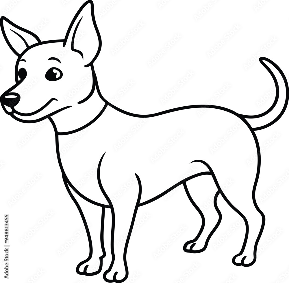 Sweet puppy vector illustration with a big smile and fun patterns
Sweet puppy vector illustration with a big smile and fun patterns