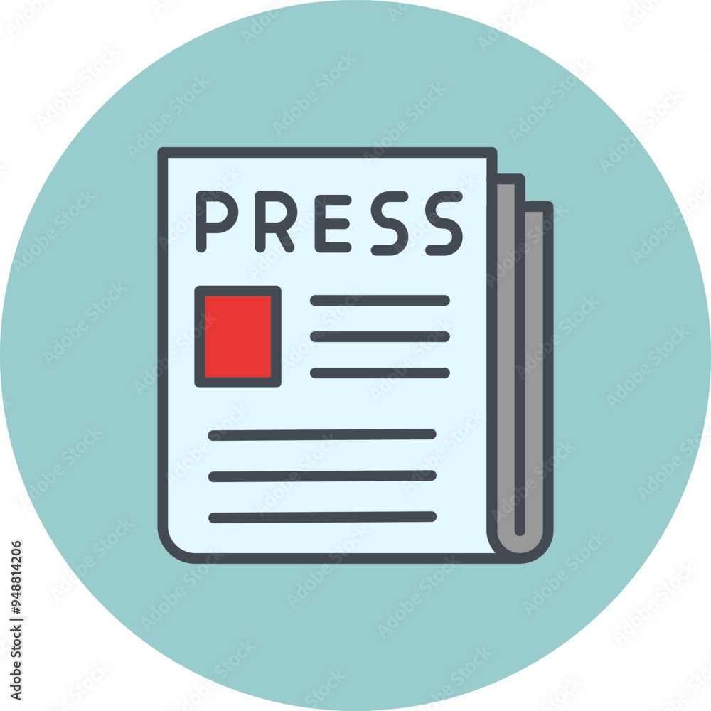 Press Release Vector Icon Press Release Vector Icon