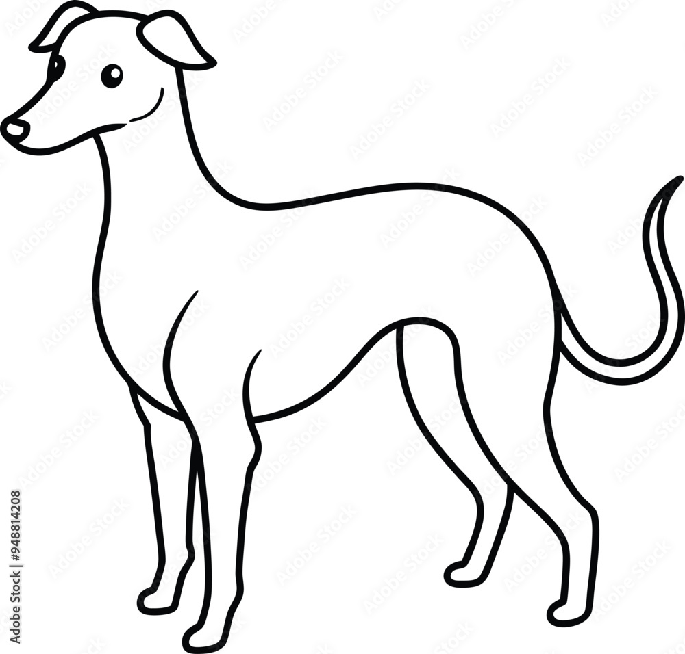 Joyful dog vector with a friendly pose and happy eyes
Joyful dog vector with a friendly pose and happy eyes