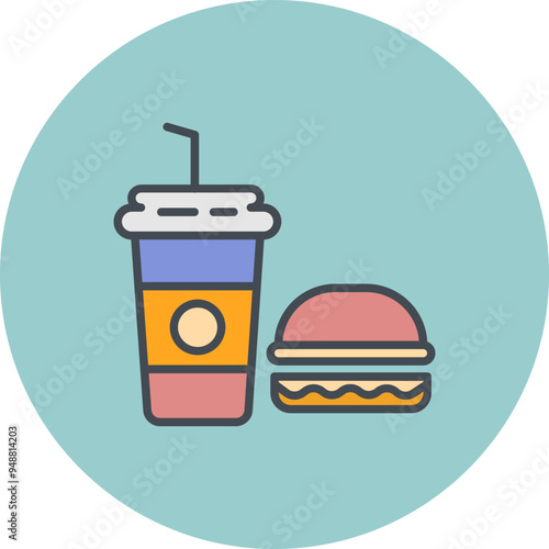 Party Food Vector Icon