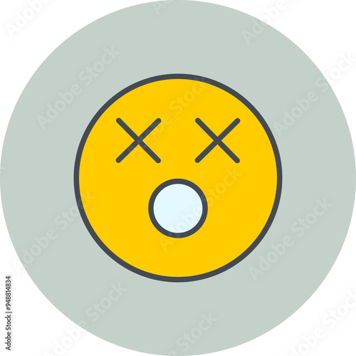 Dizzy Face Vector Icon