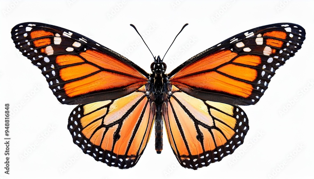 Fototapeta premium butterfly on black background