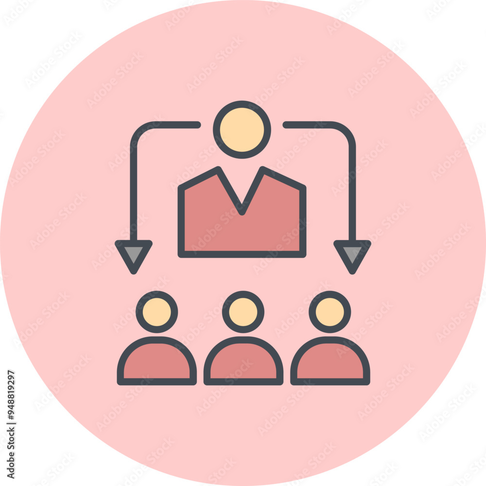 HR Technology Vector Icon HR Technology Vector Icon