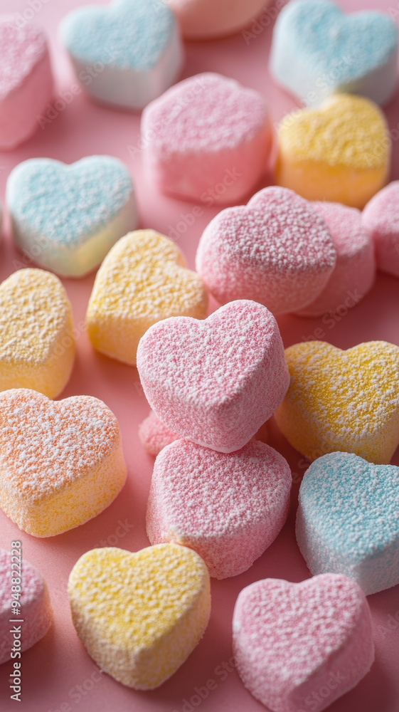 Pastel Marshmallow Texture Close-up Pastel Marshmallow Texture Close-up