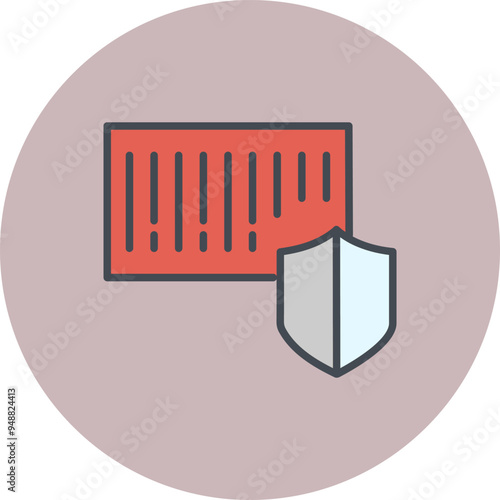 Barcode Security Vector Icon