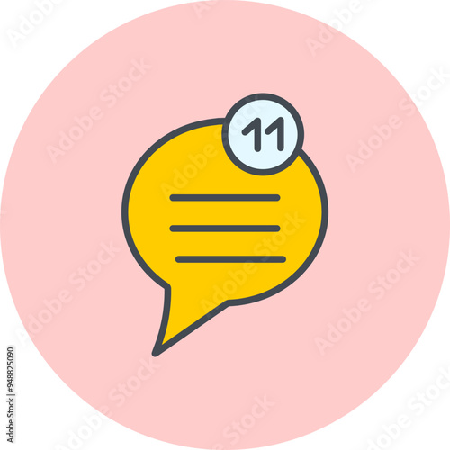 Unread Message Vector Icon