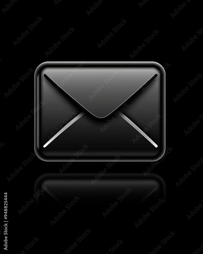 Email Subscribe Black. Three-Dimensional Black Button for Business Communication Email Subscribe Black. Three-Dimensional Black Button for Business Communication