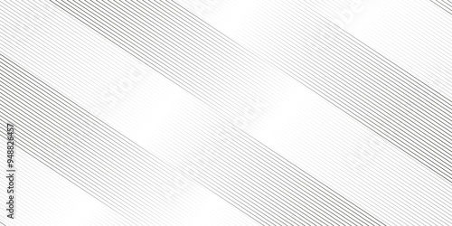 Abstract thin black and white gradient silver tech stripe diagonal line vector carve wave minimal texture. vector illustration monochrome stripe pattern technology web graphic design.