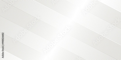 Abstract thin black and white gradient silver tech stripe diagonal line vector carve wave minimal texture. vector illustration monochrome stripe pattern technology web graphic design.