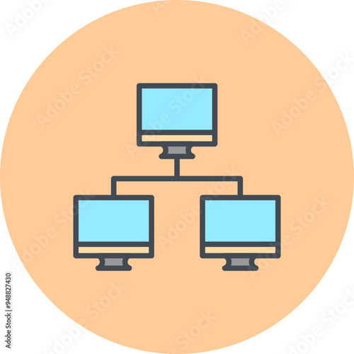 News Network Vector Icon