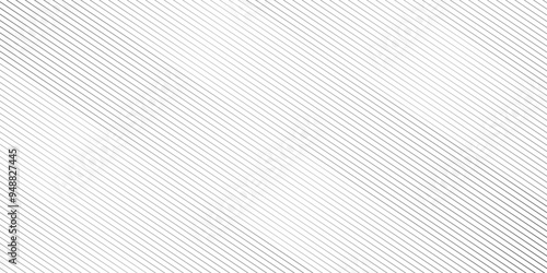 Abstract thin black and white gradient silver tech stripe diagonal line vector carve wave minimal texture. vector illustration monochrome stripe pattern technology web graphic design.