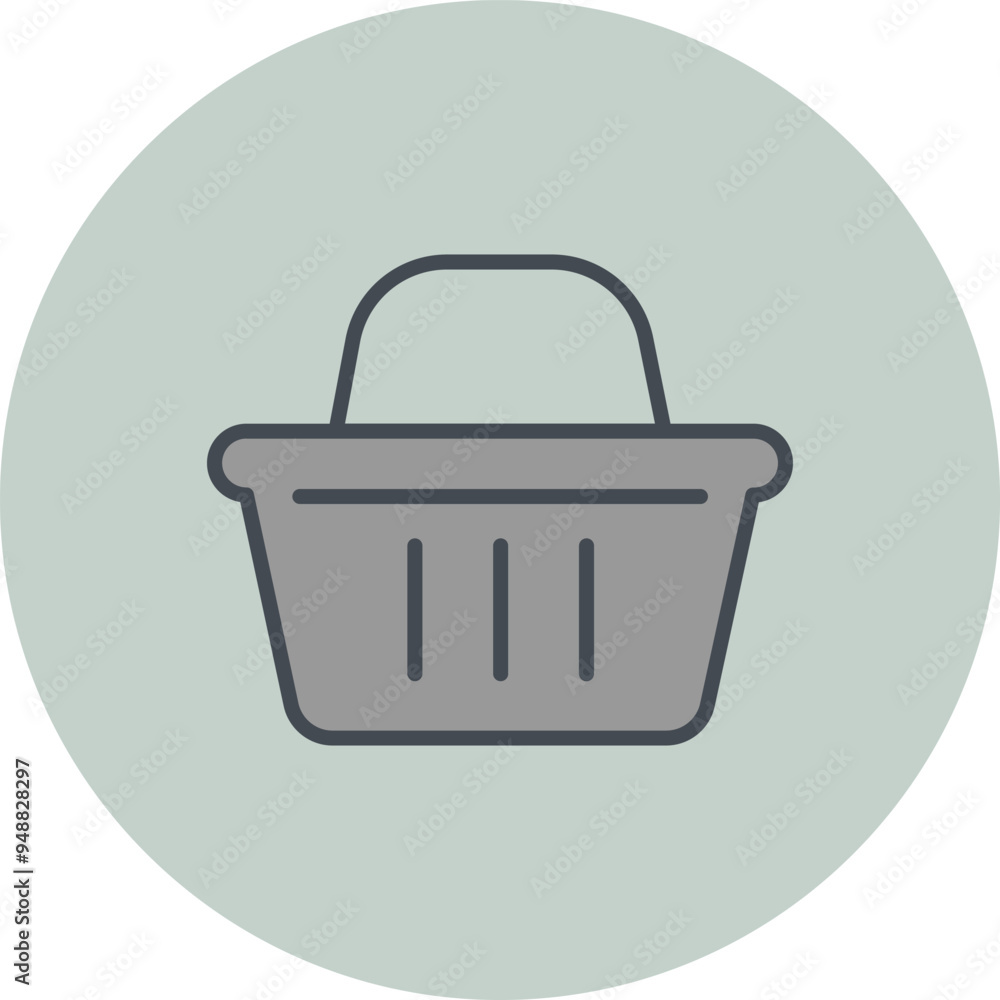 Shopping Basket II Vector Icon Shopping Basket II Vector Icon