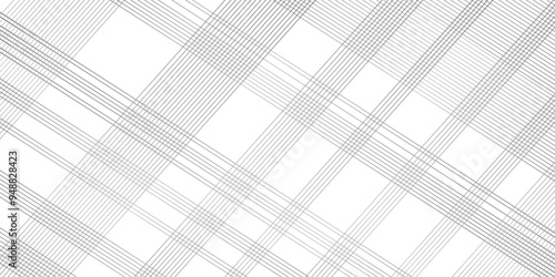Abstract thin black and white gradient silver tech stripe diagonal line vector carve wave minimal texture. vector illustration monochrome stripe pattern technology web graphic design.