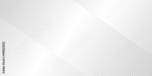 Abstract thin black and white gradient silver tech stripe diagonal line vector carve wave minimal texture. vector illustration monochrome stripe pattern technology web graphic design.