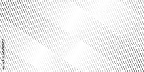 Abstract thin black and white gradient silver tech stripe diagonal line vector carve wave minimal texture. vector illustration monochrome stripe pattern technology web graphic design.