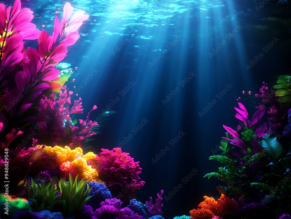 Fototapeta premium A fantastical underwater world