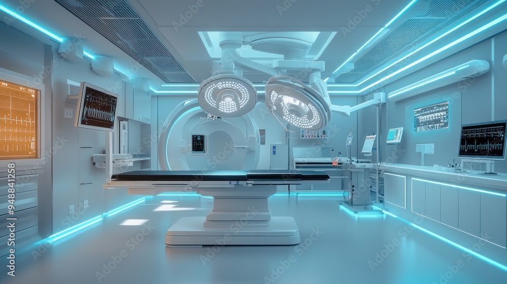Modern Operating Room with Futuristic Design Modern Operating Room with Futuristic Design