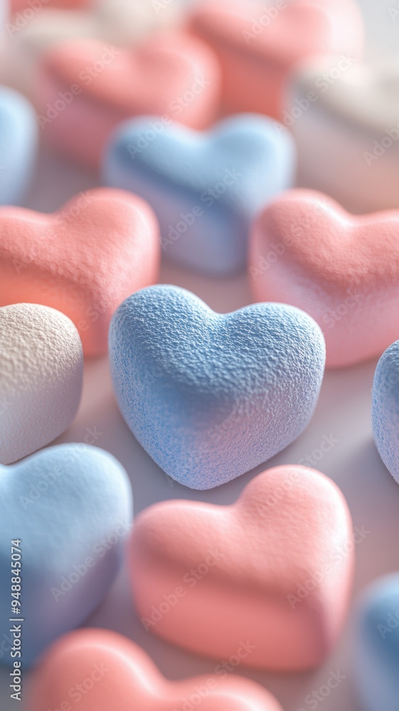 Assorted Pastel Marshmallows Background Assorted Pastel Marshmallows Background