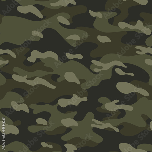 
vector army camouflage, military khaki pattern, forest texture, hunting background