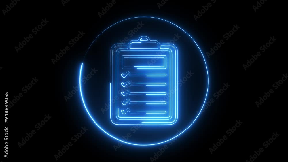 Glowing Neon Document Icon with Information Symbol - Essential for Data, Files, and Information UI Design Glowing Neon Document Icon with Information Symbol - Essential for Data, Files, and Information UI Design