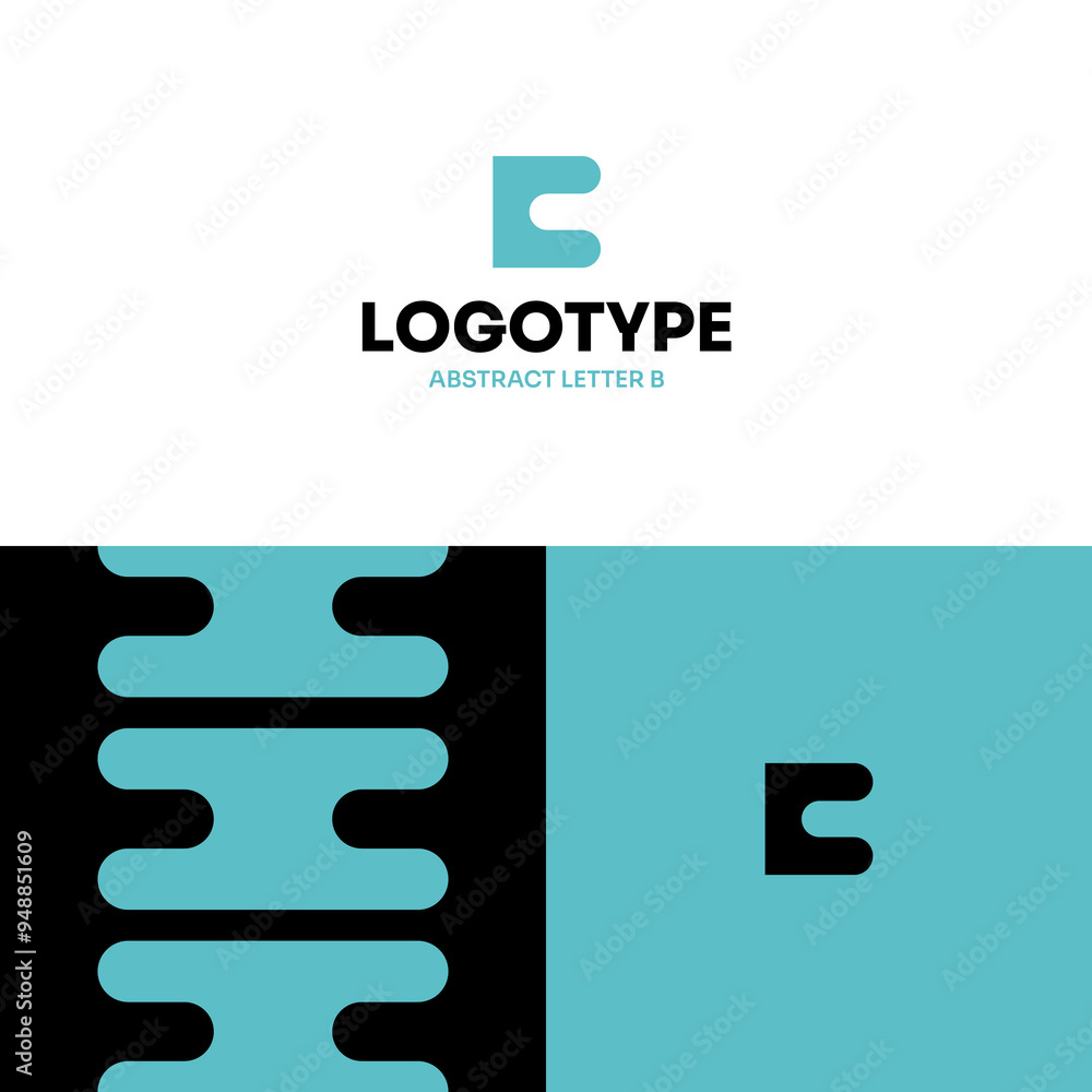 Logo Abstract B Letter Concept Modern Minimalism Flat Design Logo Abstract B Letter Concept Modern Minimalism Flat Design