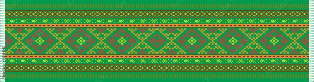 Traditional Ulos Batak pattern, design, decoration, wallpaper, ornament with various colors. Traditional Ulos Batak pattern, design, decoration, wallpaper, ornament with various colors.