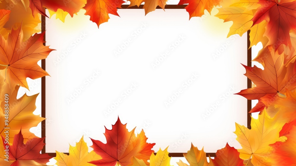 frame lying on colored autumn leaves. Hello autumn, back to school, harvesting concept, flat lay. Space for text. frame lying on colored autumn leaves. Hello autumn, back to school, harvesting concept, flat lay. Space for text.